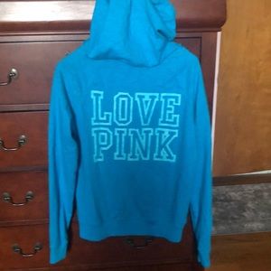 VS Pink zipped hoodie S